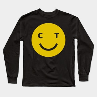 Connecticut Smiley Face Long Sleeve T-Shirt